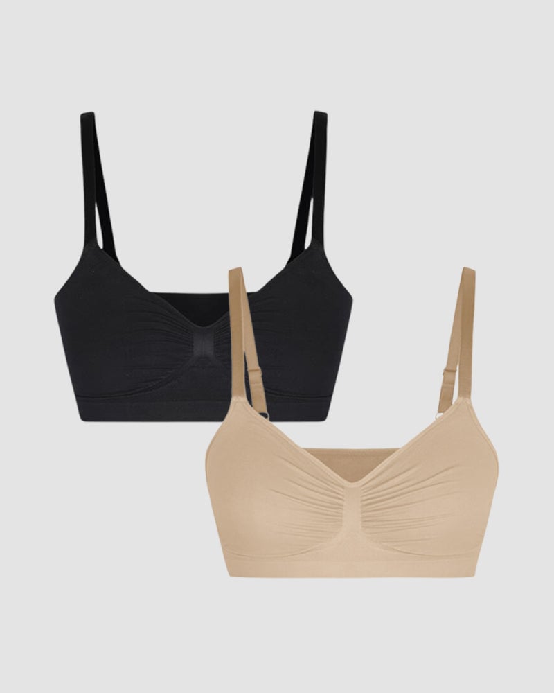 💖Women's Wireless Sculpt Bra Comfort Bralettes No Underwire Unlined Cami Bra