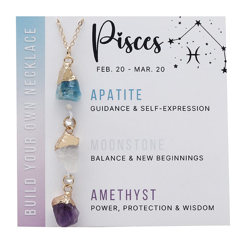 💥12 Zodiac Birthstone Necklace