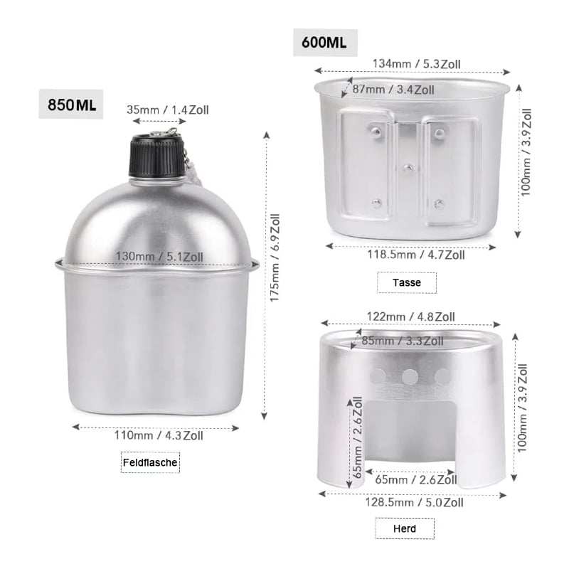 Survival Kit 4-in-1 Tactical Hydration Set