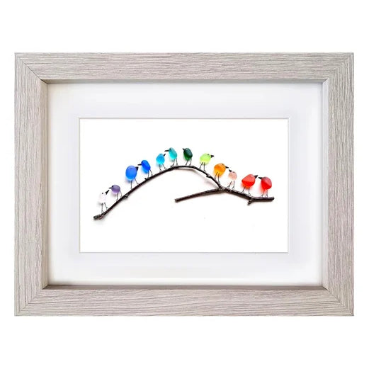 Sea Glass Birds Decor Coastal Love Notes