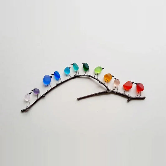 Sea Glass Birds Decor Coastal Love Notes