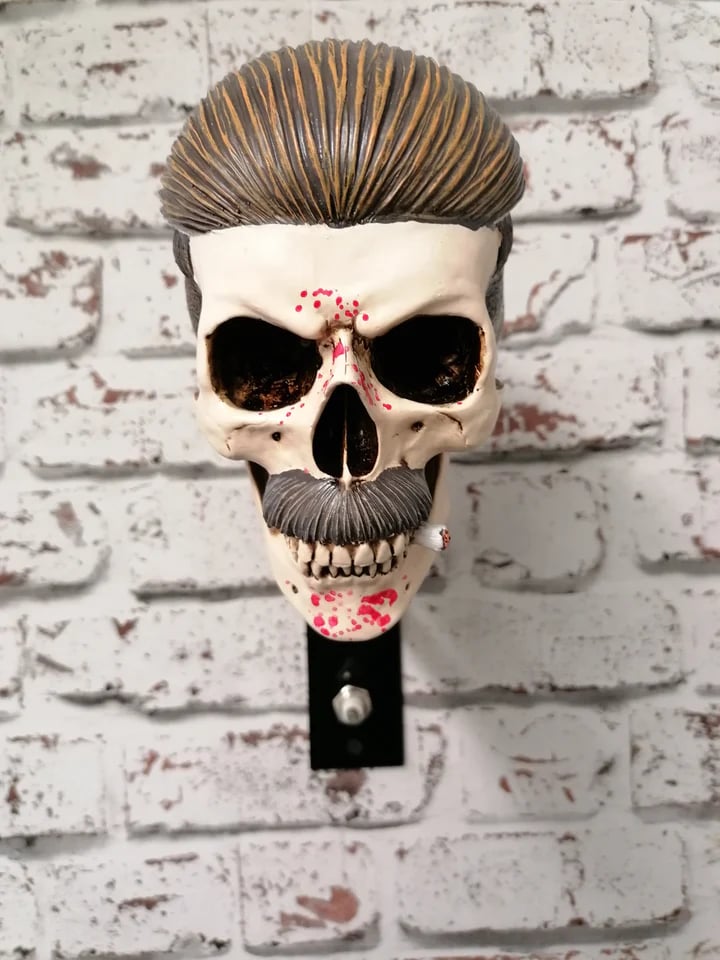 Motorcycle Helmet And Jacket Skull Holder