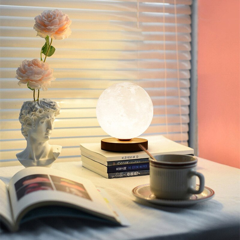 3D Rotating Moon Night Light