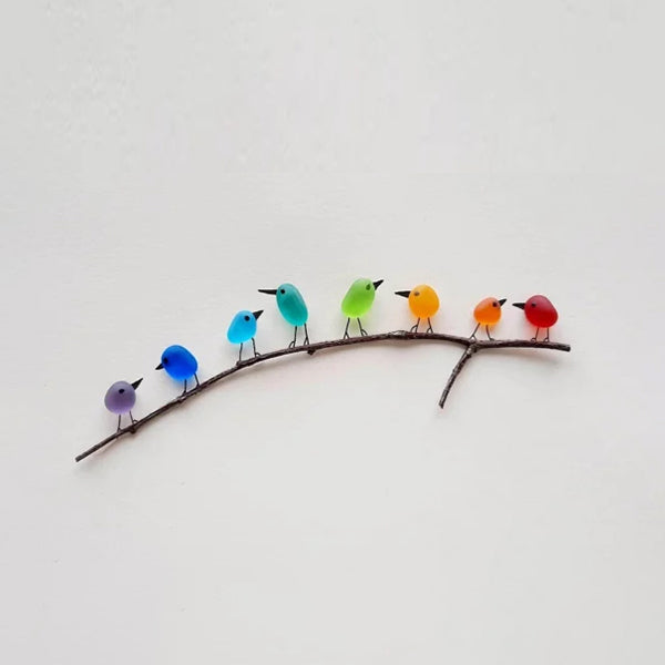 Sea Glass Birds Decor Coastal Love Notes