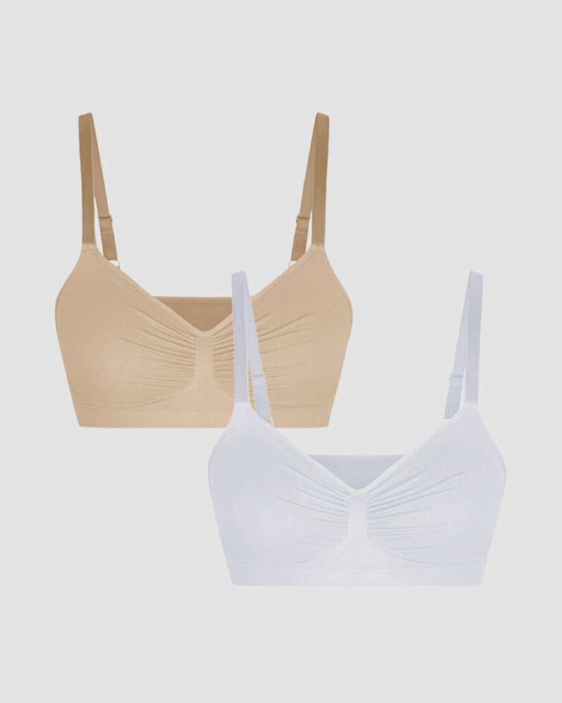 💖Women's Wireless Sculpt Bra Comfort Bralettes No Underwire Unlined Cami Bra