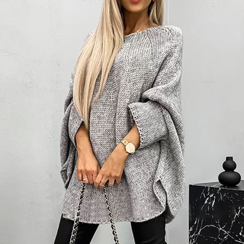 Women’s Elegant Knitted Cape Sweater