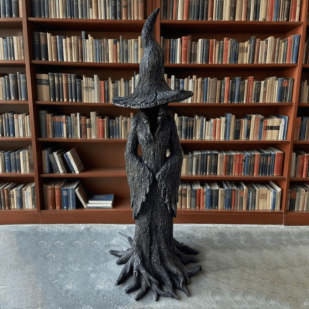 ❤️🔥🧙♀️Hand-Painted Enchanting Witch Statue: The Guardian of Your Home