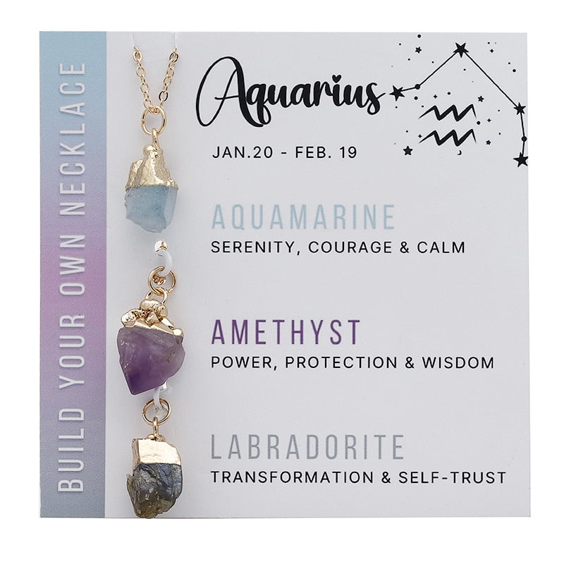 💥12 Zodiac Birthstone Necklace