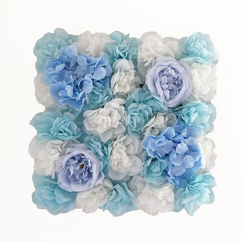 Handmade Roll-Up Fabric Flower Wall
