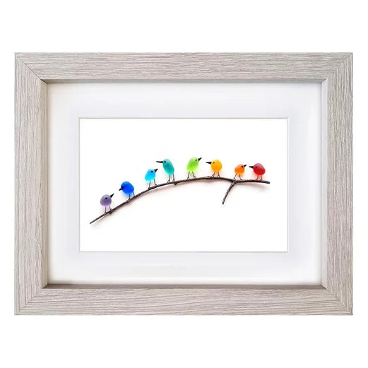 Sea Glass Birds Decor Coastal Love Notes