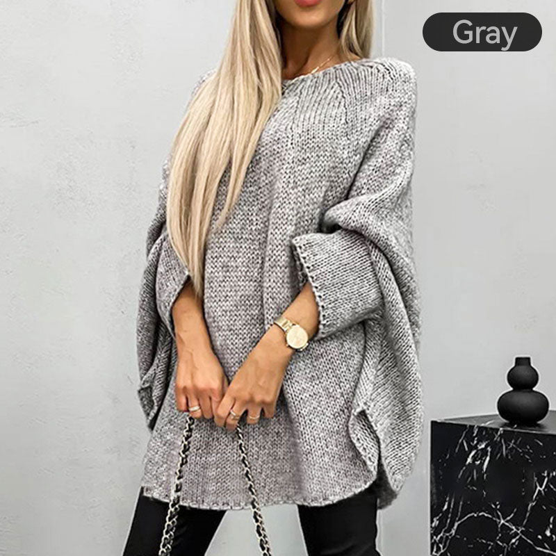 Women’s Elegant Knitted Cape Sweater