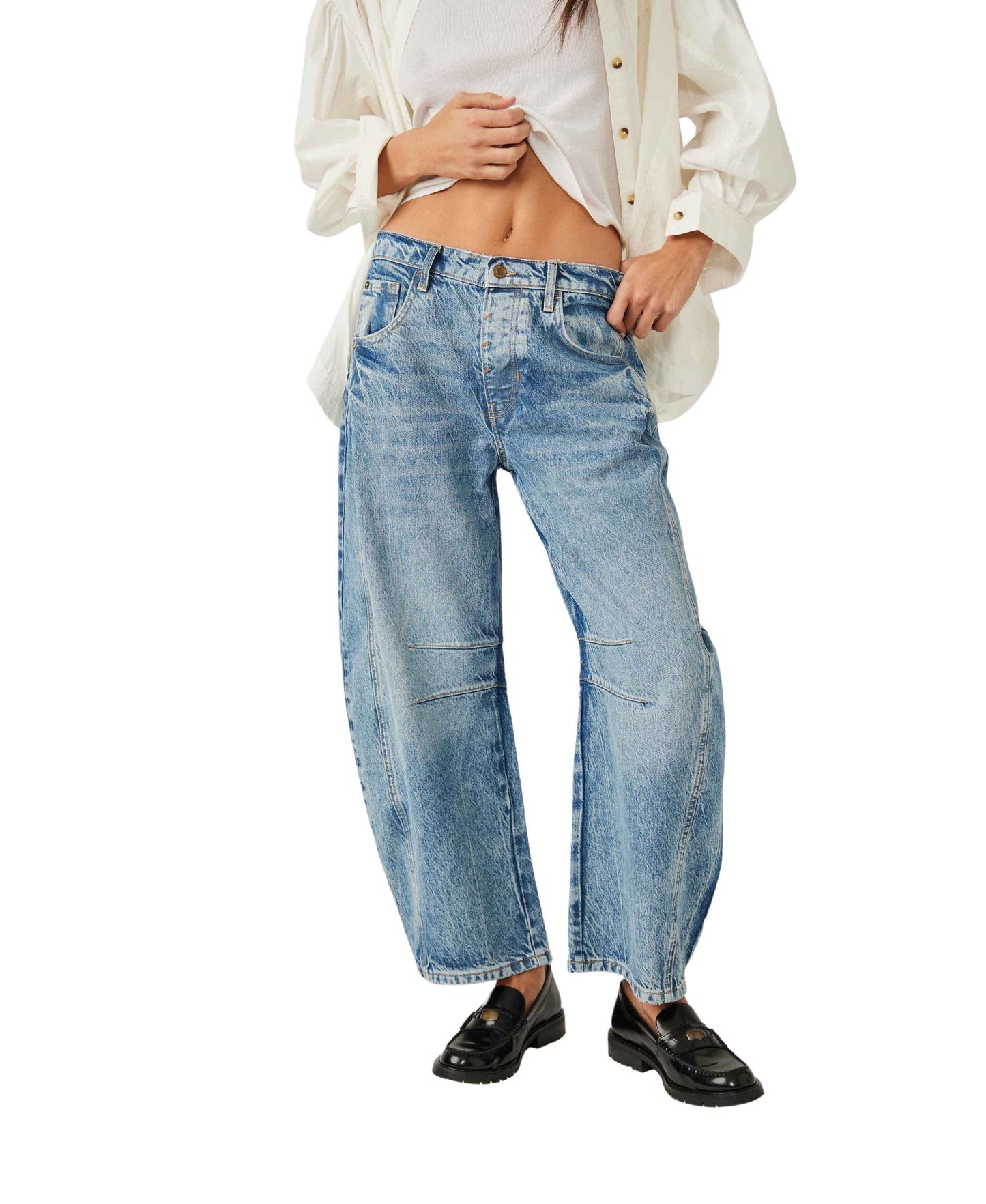 2024 Mid-Rise Barrel Jeans (BUY 2 Free Shipping)