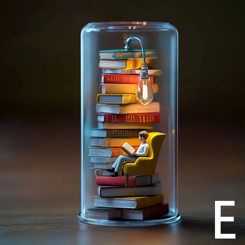 📚Handcrafted Reader Night Light – Limited Design for Book Lovers