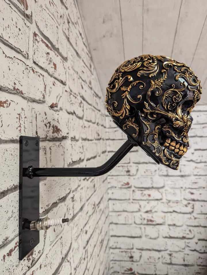 Motorcycle Helmet And Jacket Skull Holder