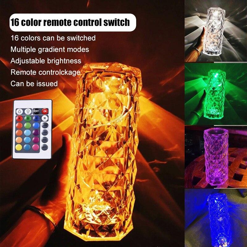 Touching Control Crystal Lamp