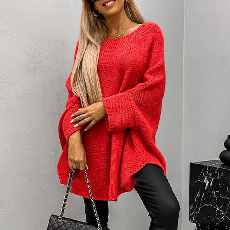 Women’s Elegant Knitted Cape Sweater