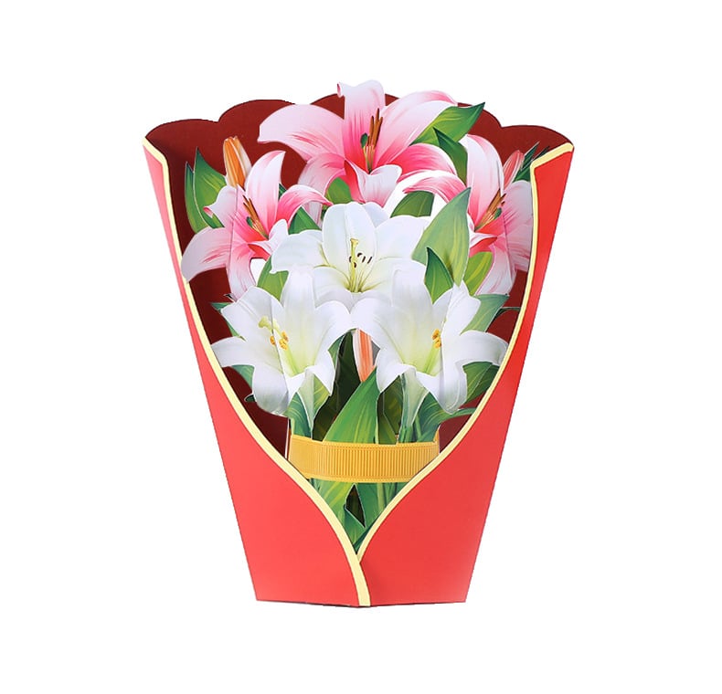 Pop Up Flower Bouquet Greeting Card