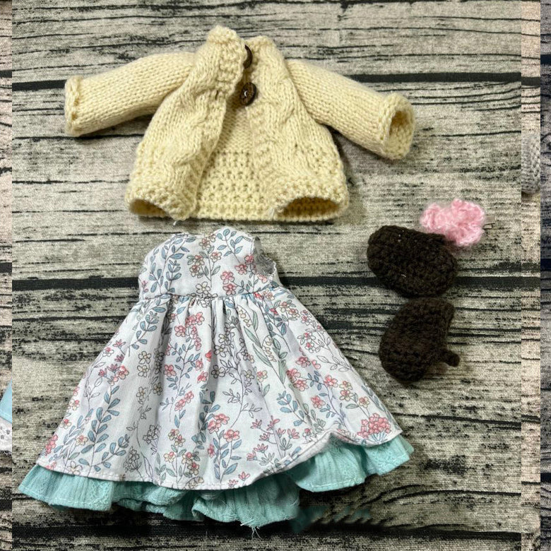 ππThe Best Gift For Children - Handmade Waldorf Doll Dress Upπ§