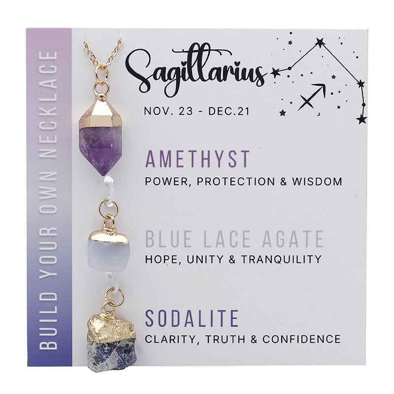 💥12 Zodiac Birthstone Necklace