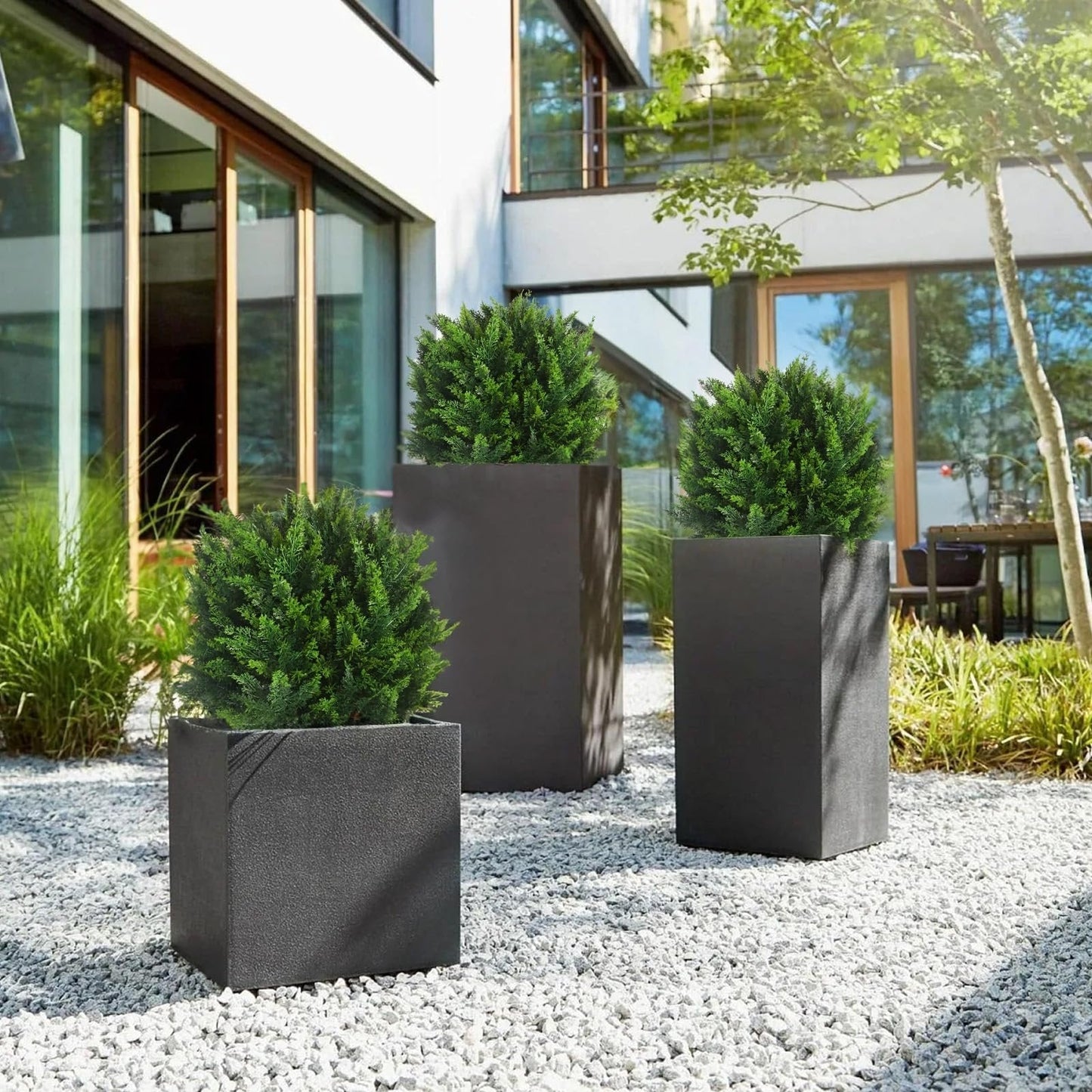 🌳UV Resistant Artificial Cedar Topiary Ball Tree