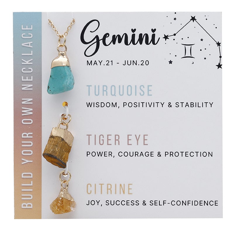 💥12 Zodiac Birthstone Necklace