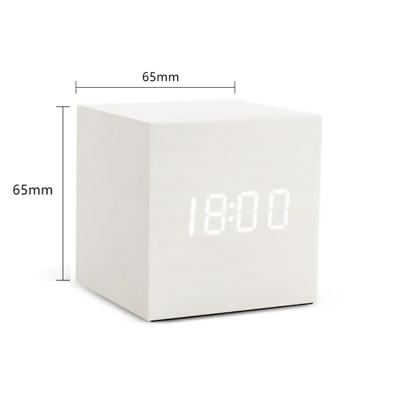 Timeless LED Wood Alarm Clock