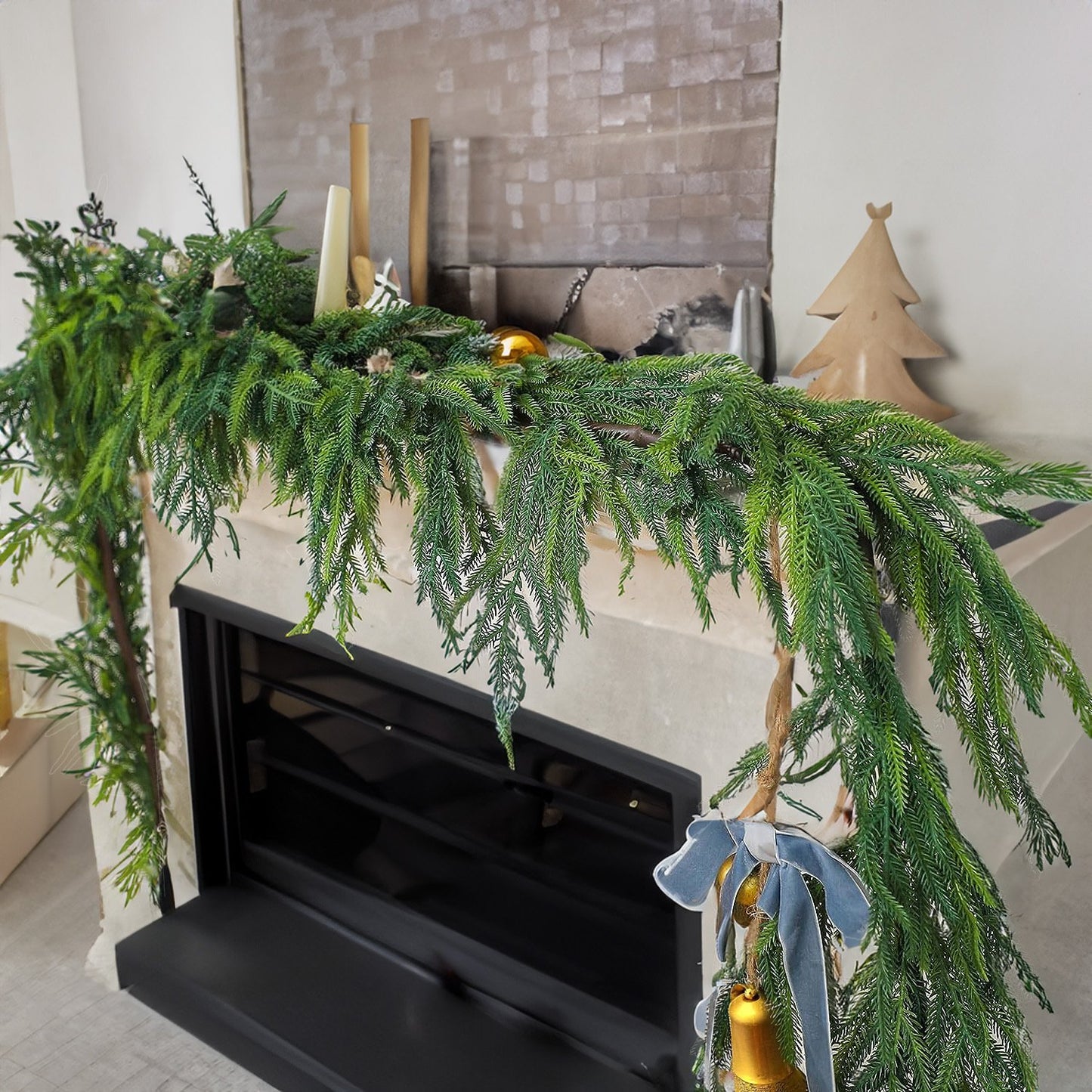 🎄Natural Christmas Greenery🎄Norfolk Pine Branch