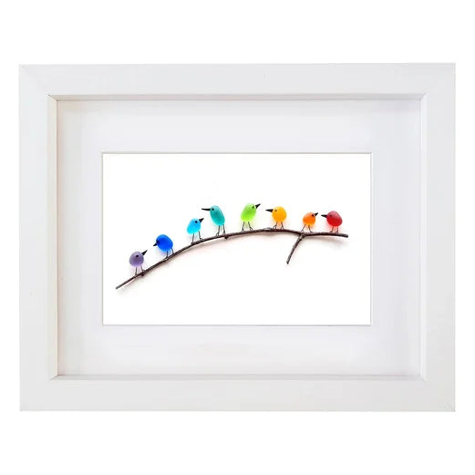 Sea Glass Birds Decor Coastal Love Notes