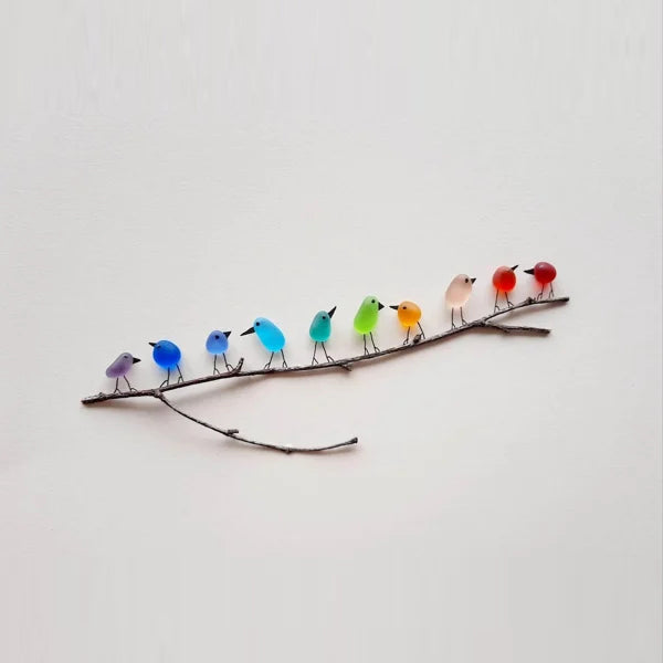 Sea Glass Birds Decor Coastal Love Notes