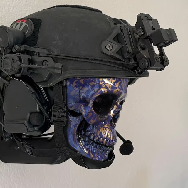 Motorcycle Helmet And Jacket Skull Holder
