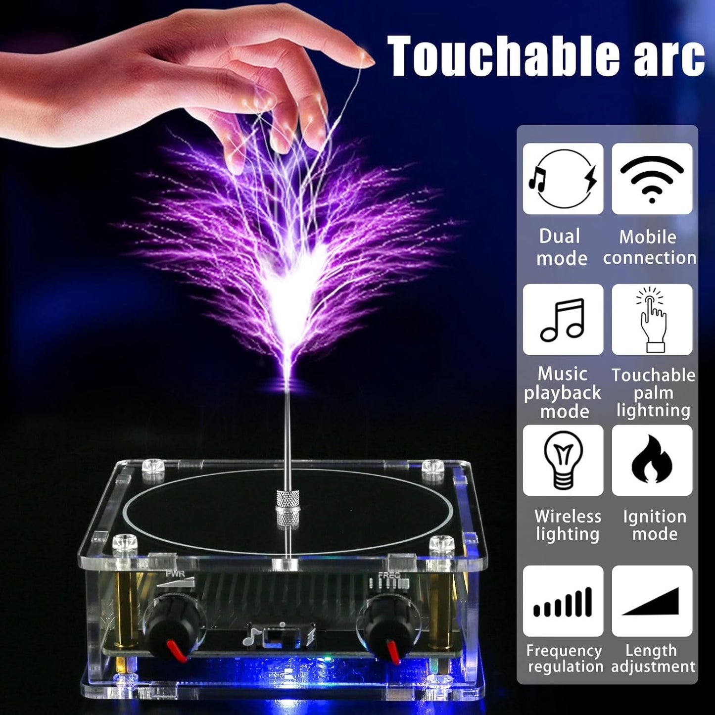 Compatible Musical Tesla Coil Touchable Artificial