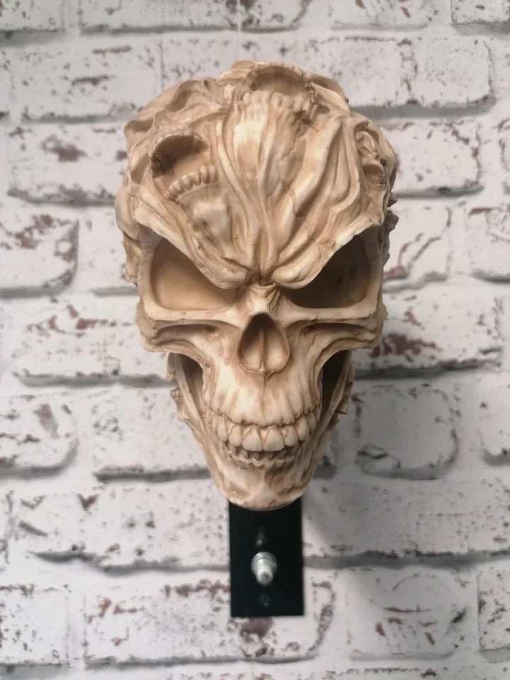 Motorcycle Helmet And Jacket Skull Holder