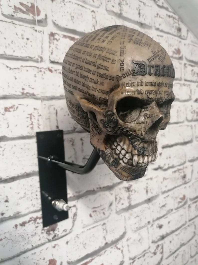 Motorcycle Helmet And Jacket Skull Holder