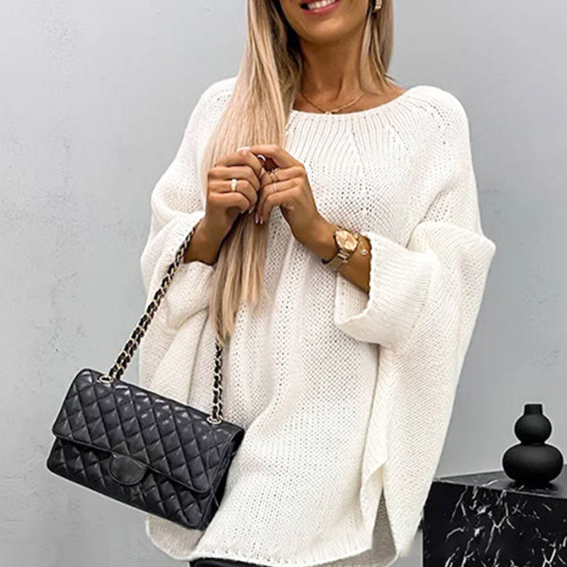 Women’s Elegant Knitted Cape Sweater