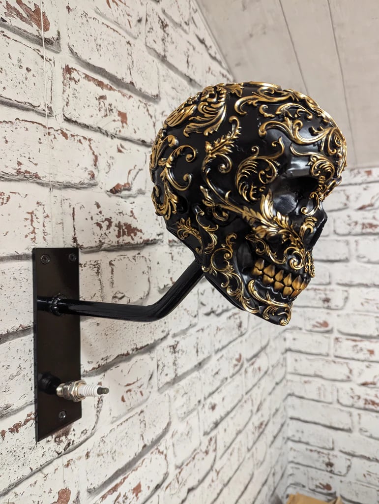 Motorcycle Helmet And Jacket Skull Holder