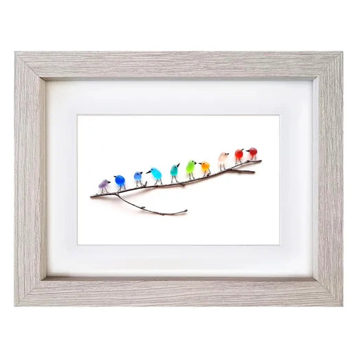 Sea Glass Birds Decor Coastal Love Notes