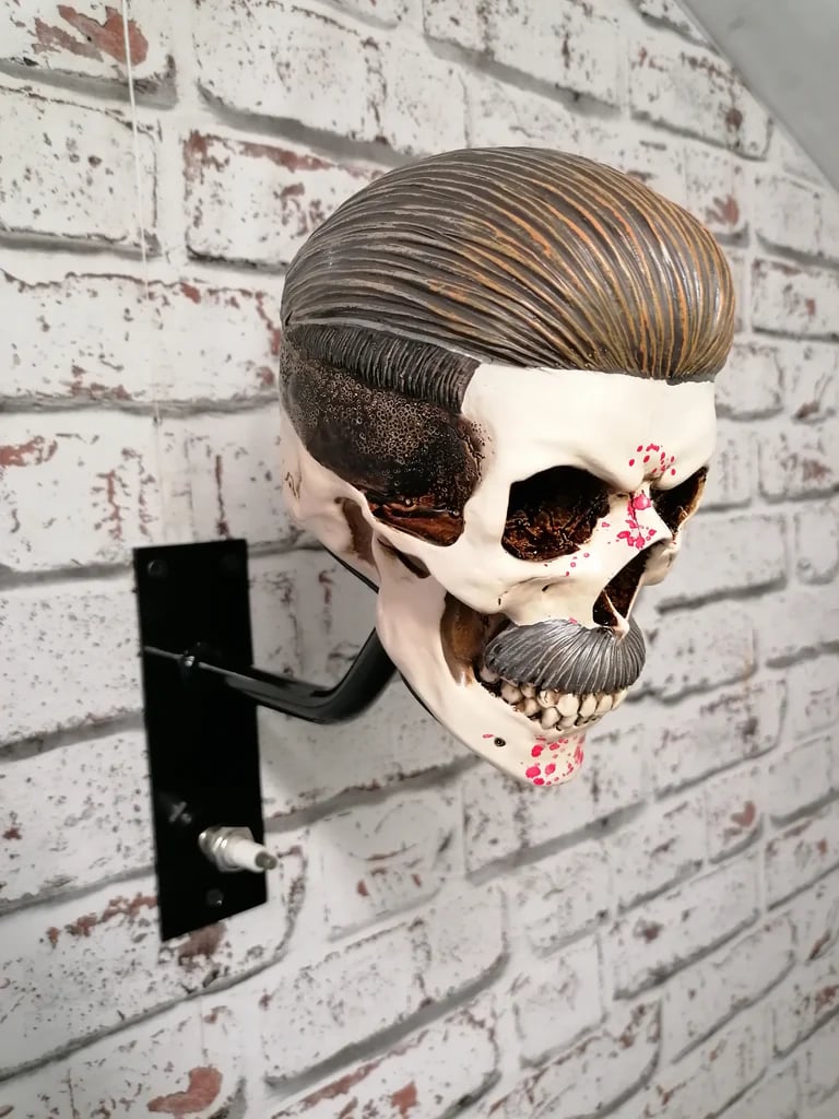 Motorcycle Helmet And Jacket Skull Holder