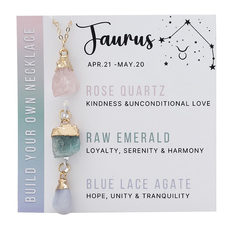 💥12 Zodiac Birthstone Necklace