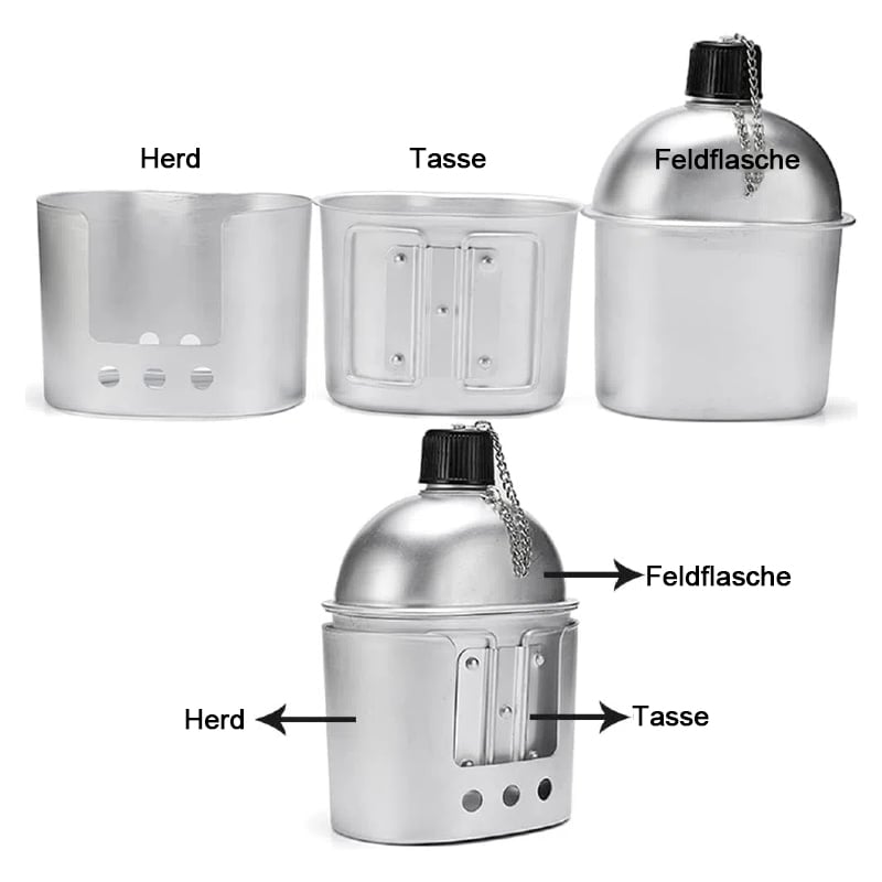 Survival Kit 4-in-1 Tactical Hydration Set