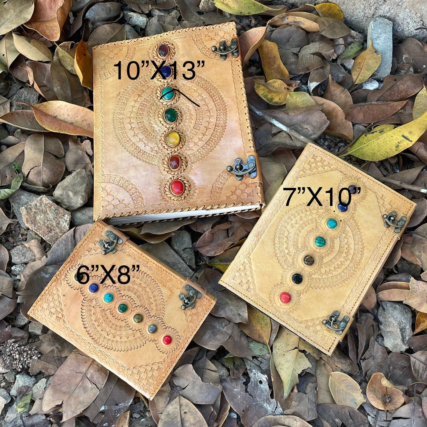 Magic Notebook With 7 Chakra Gems