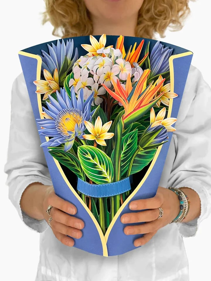 Pop Up Flower Bouquet Greeting Card