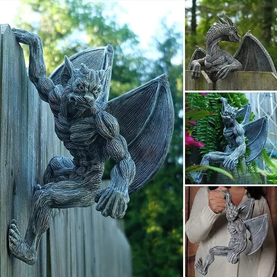 š„Dragon Winged Gargoyle Fence Hanger