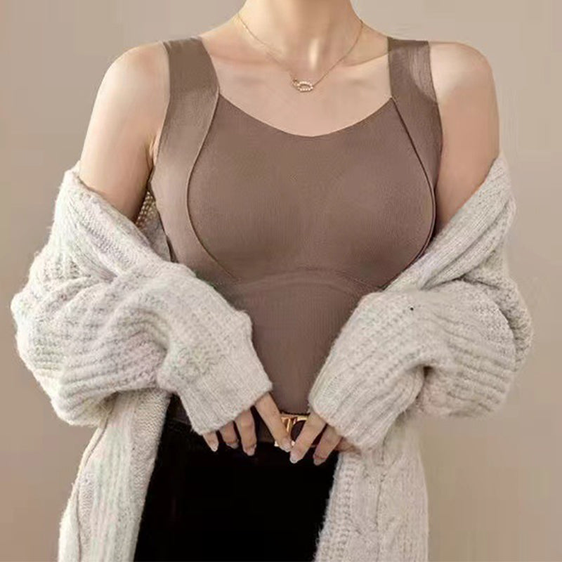 1+1 Free | Tanktop Thermal Top-Comfortable And Seamless With Integrated Bra
