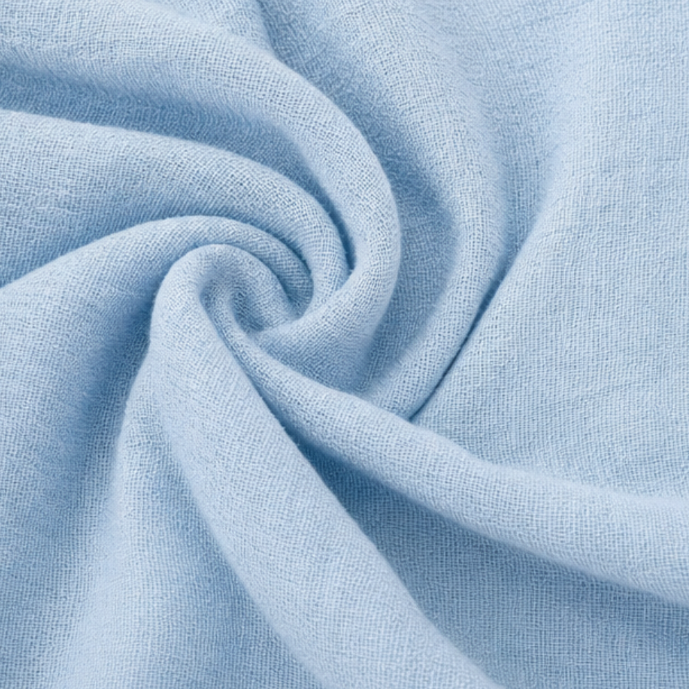 Round Neck Linen Midi Dress with Asymmetrical Buttons
