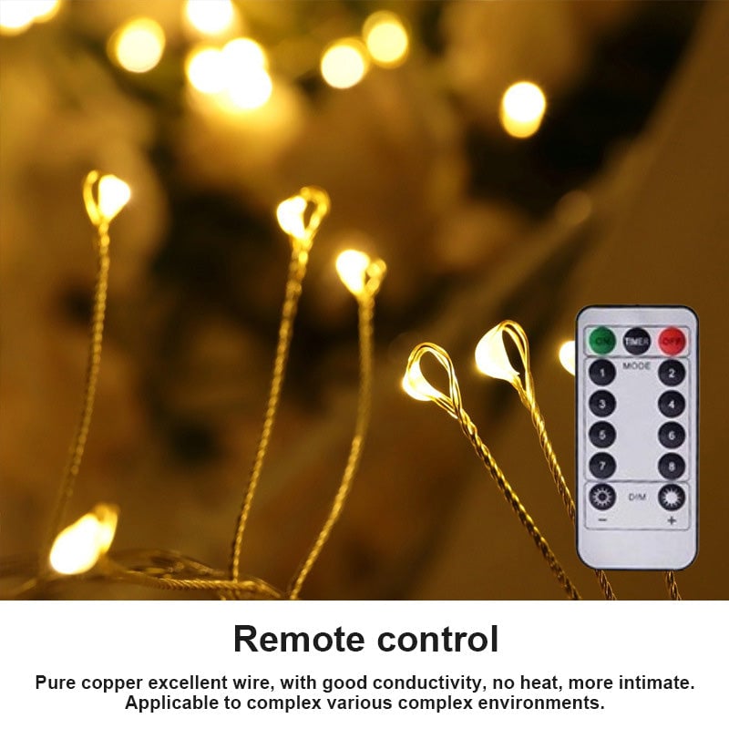 LED USB Firecracker Flashing Lights with Remote Control