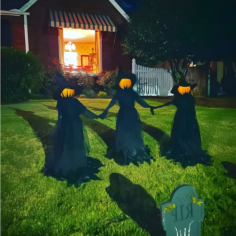 👻Lighted Halloween Witch Stakes