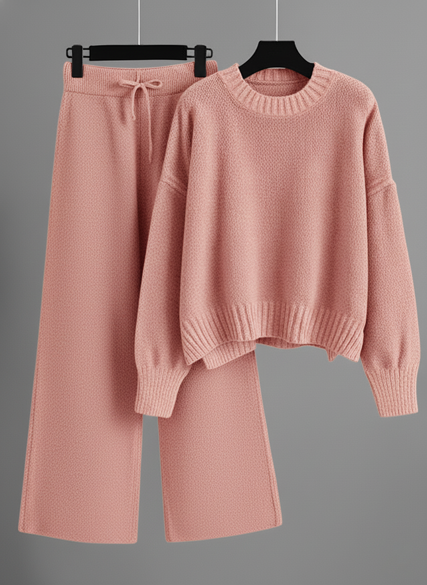 Casual Soft Cashmere Sweater Suit