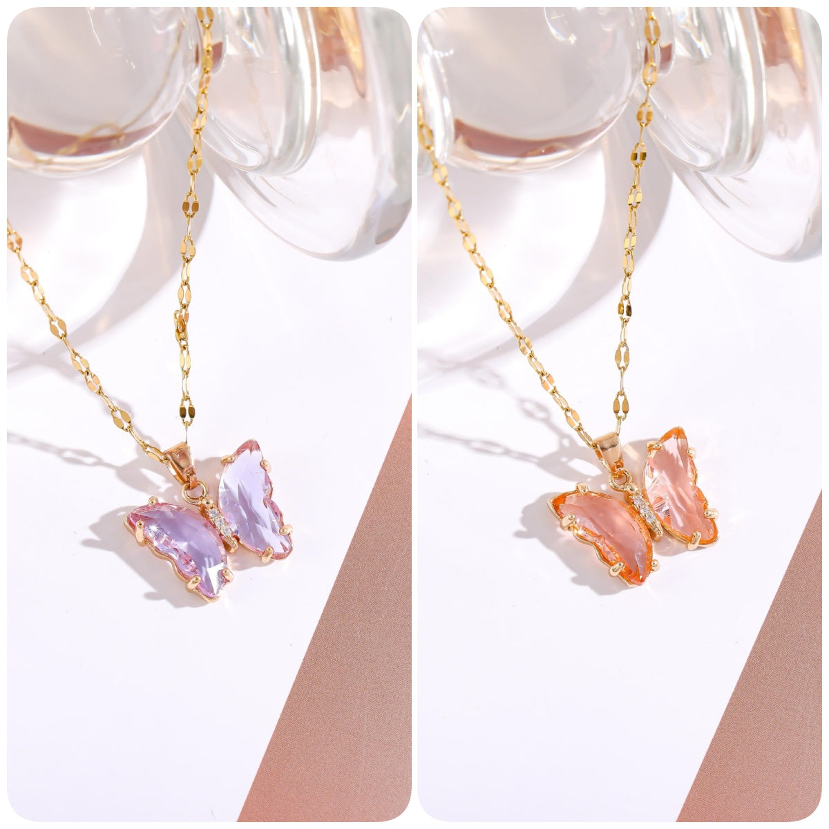 BUY 1 GET 1 FREE-Crystal Butterfly Necklace