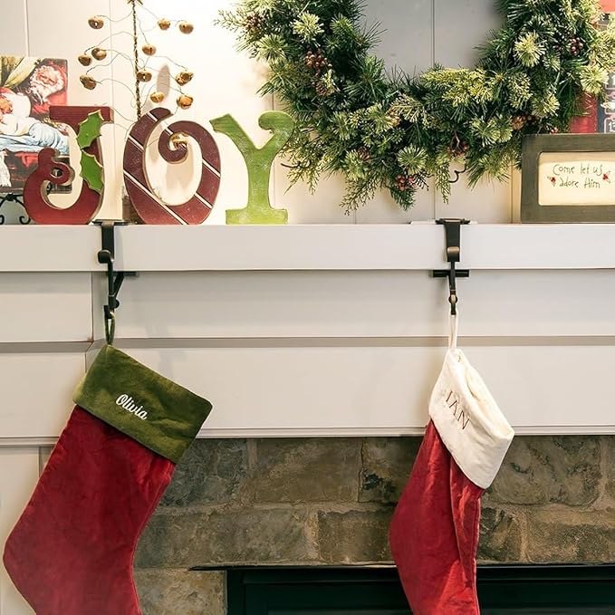 🎄Heavy Duty 2-In-1 Garland And Stocking Hangers