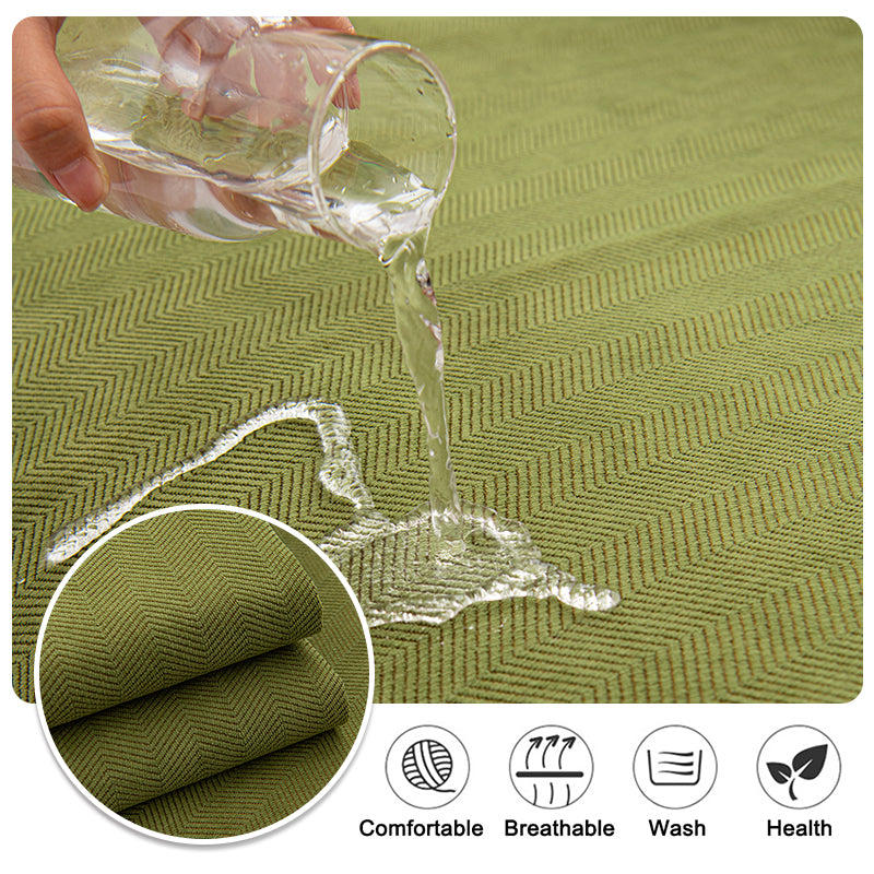Solid Color Chenille Non-Slip Sofa Cover